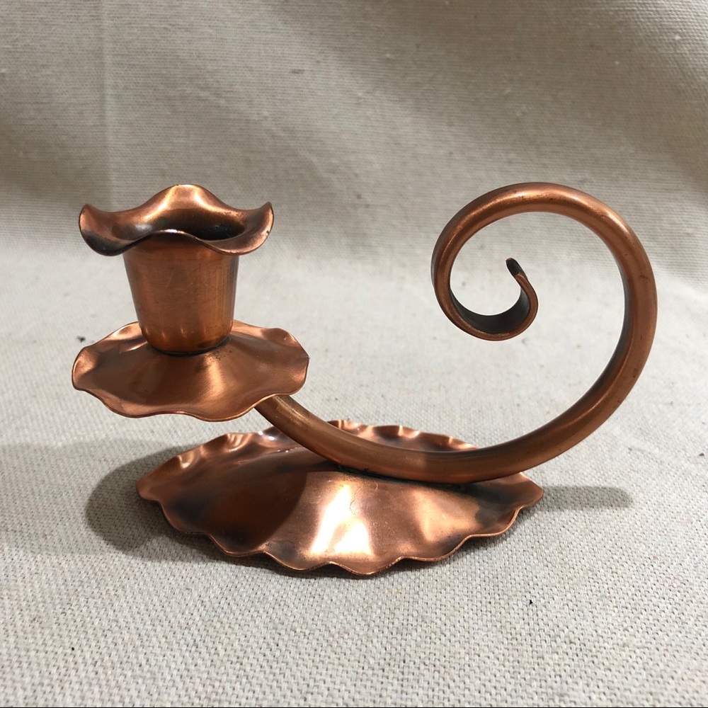 Copper Candlestick Holder